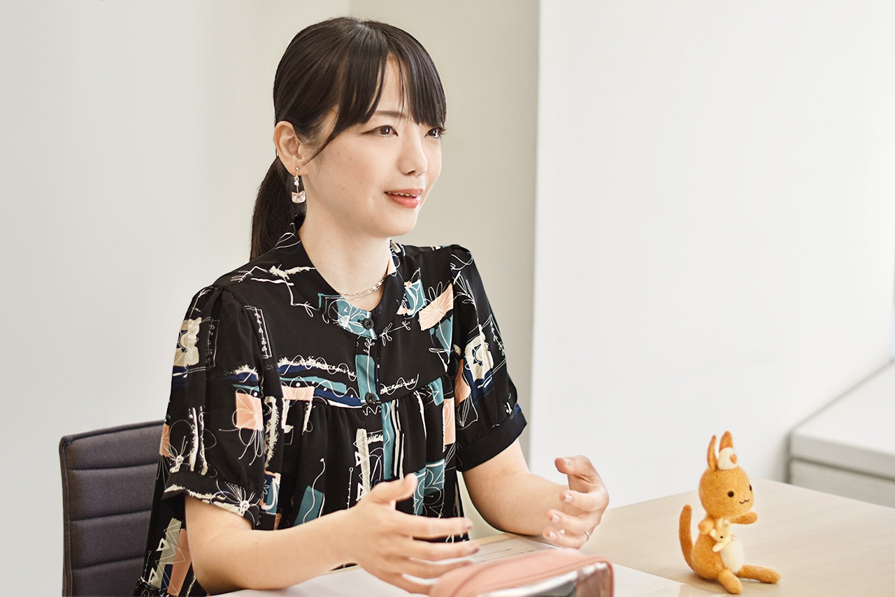 秋谷りんこさん。看護roo!インタビュー風景①