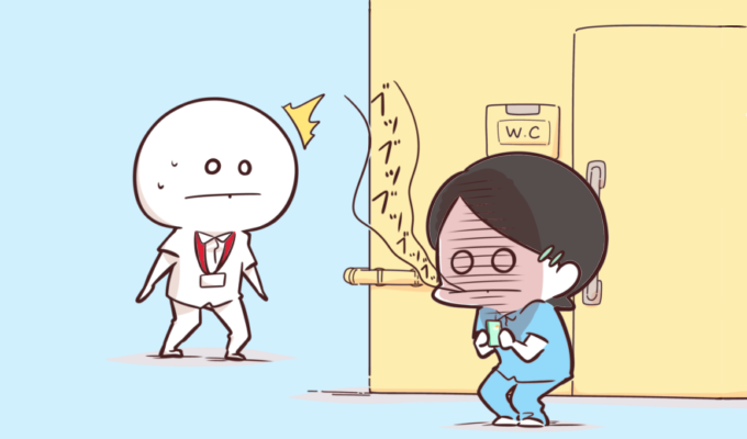 ツナ看と看護学生が出会うシーン