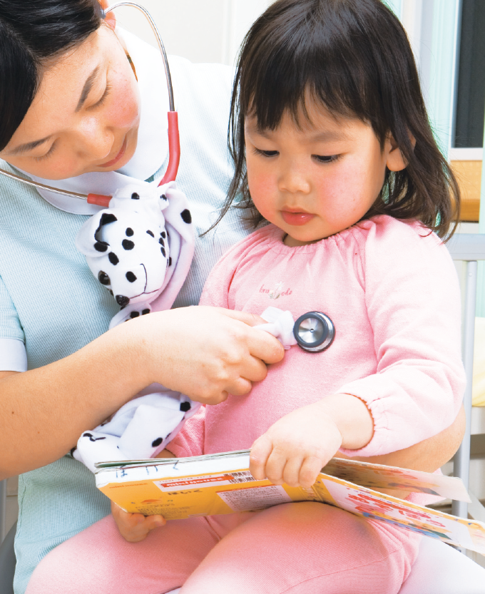 呼吸音を聴取し吸入前と比較する