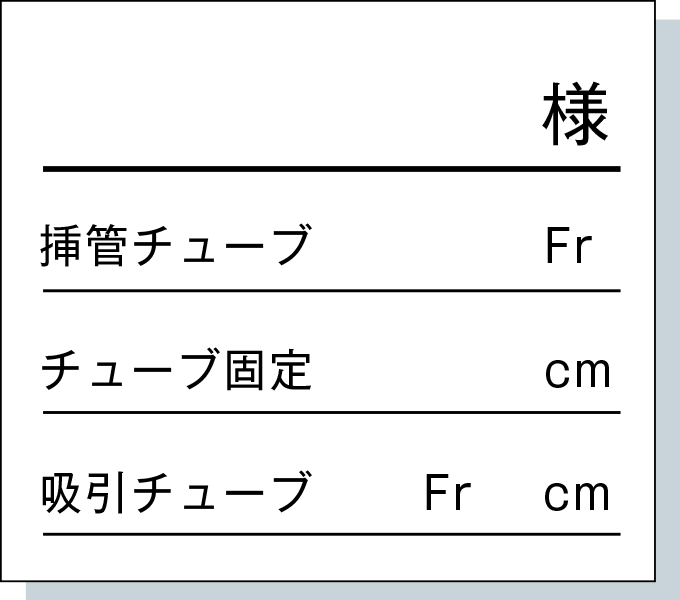 ベッドサイドの表示例