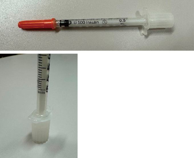 専用注射器の写真