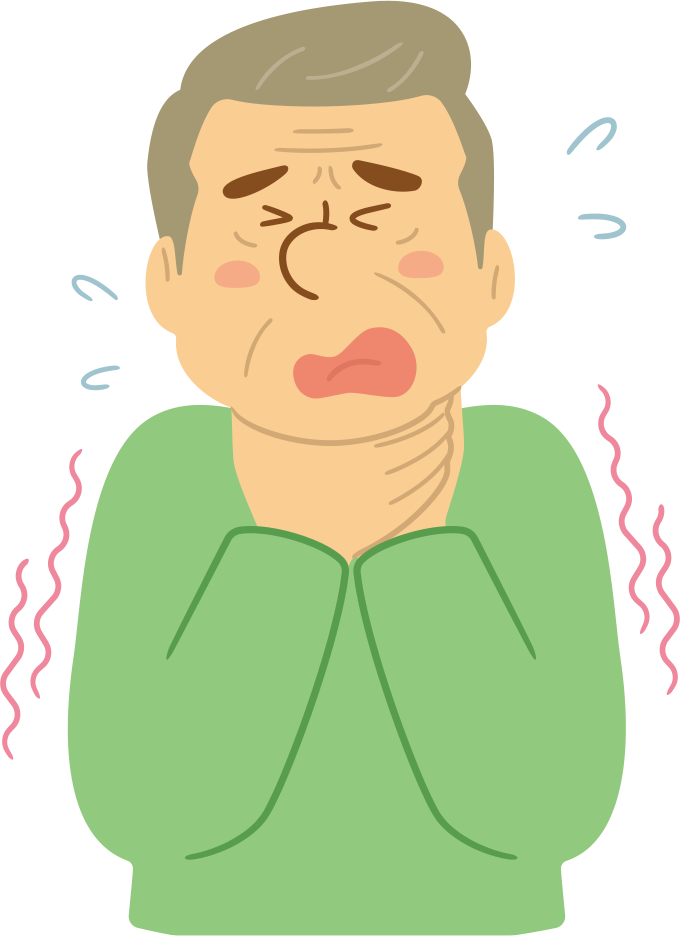 チョーキングサインのイラスト