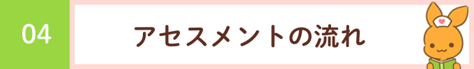 見出し「04 アセスメントの流れ」