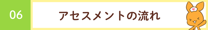 見出し「06 アセスメントの流れ」