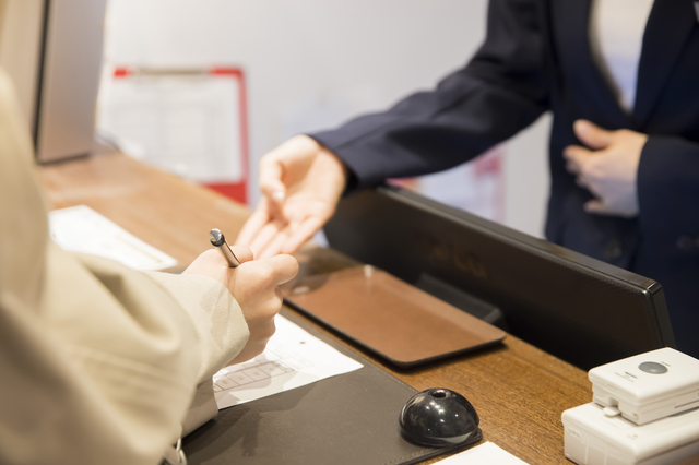 ホテルフロント