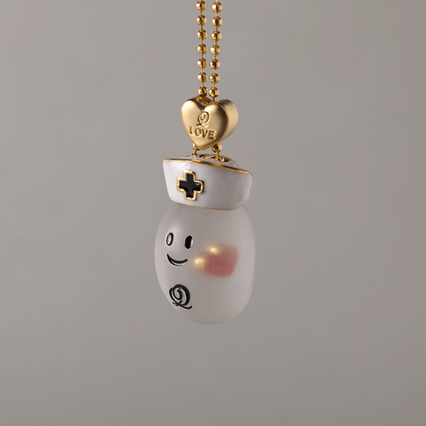 Q-pot.救急（QQ）病院のアクセサリー、オバケちゃんネックレスの写真