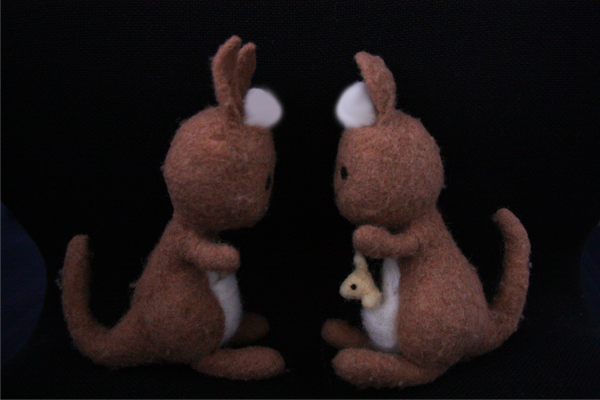 2体のかんごるーの画像